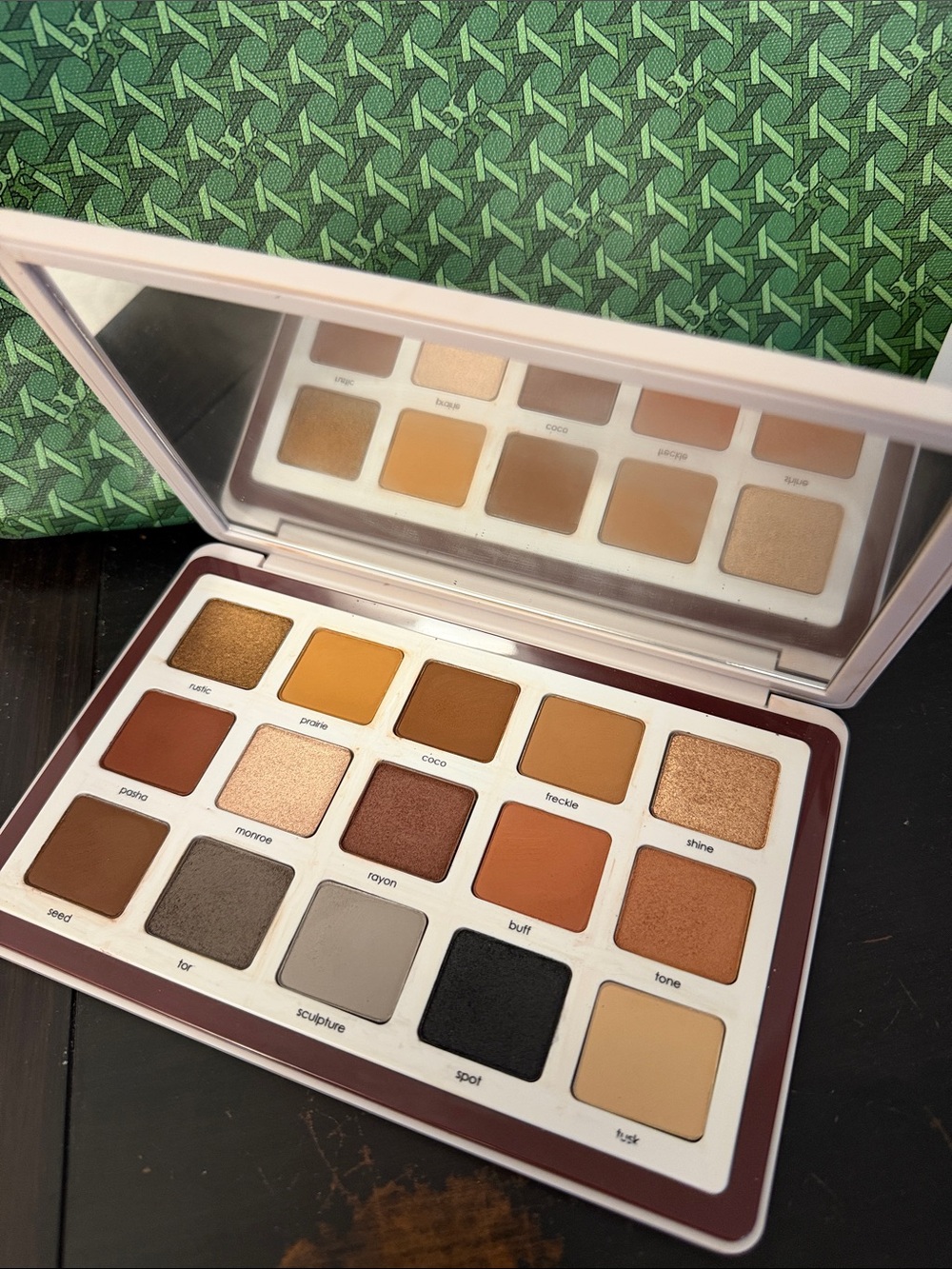 NATASHA DENONA Biba Eyeshadow Palette — Gold, Brown, Tan, Cream, Black